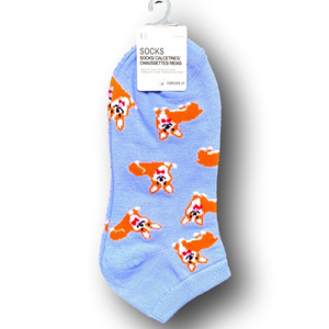 3/$15 Corgi Dogs Funny Novelty Ankle Socks - NWT